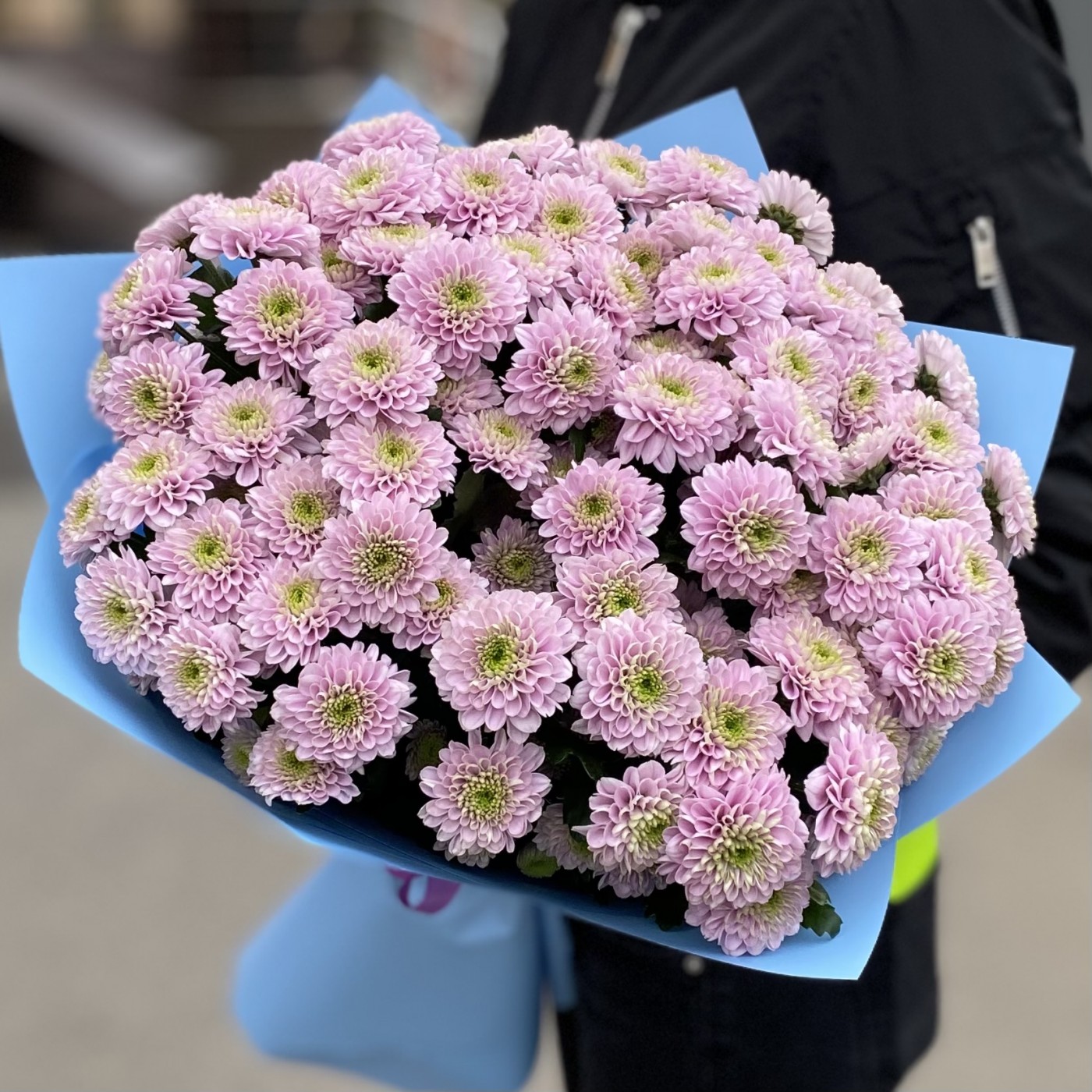 15 Розовых Сантини Ромашка